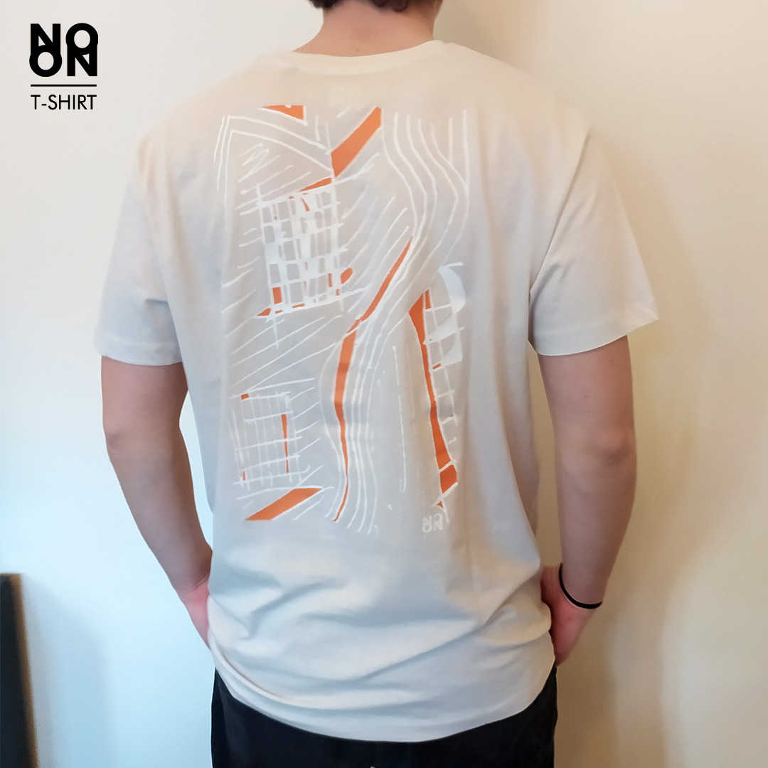 NO ON T-Shirt girocollo a maniche corte in cotone organico