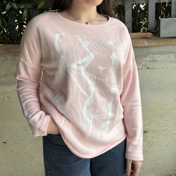 NO ON Felpa Donna – French Terry – Colore rosa