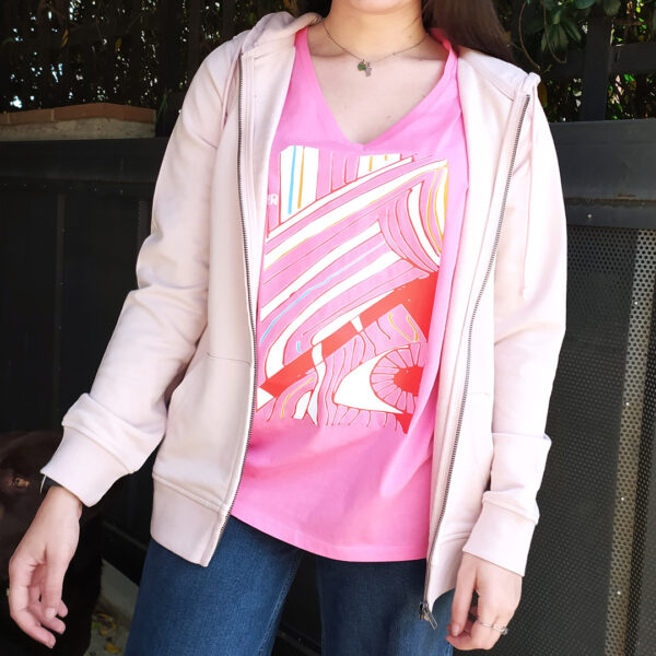 NO ON Felpa Donna – French Terry – Colore rosa cipria - SOLD OUT