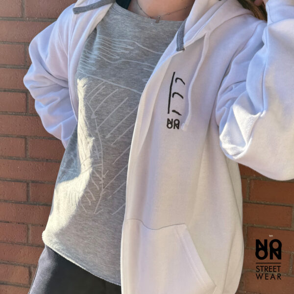 NO ON Felpa Donna – French Terry Soft – Stampa glitter argento